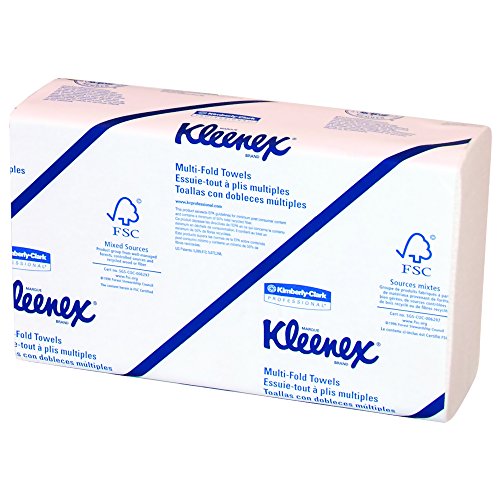 UPC 036000020465, Kleenex Multifold Paper Towels (02046), White, 8 Packs / Convenience Case, 150 Tri Fold Paper Towels / Pack, 1,200 Towels / Case