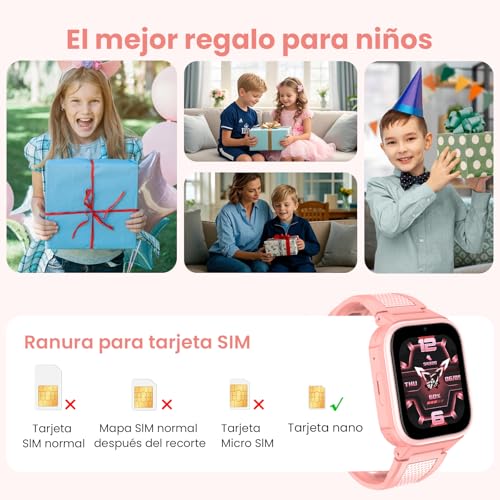 LAGENIO K10 4G Kids Smartwatch with GPS and Phone Function, 1.8 Inch Screen, 950 mAh Battery, IP68 Water Resistance, Class Mode, SOS Emergency Call – Kids Smart Watch