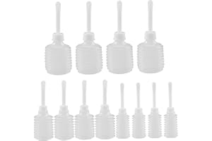 12PCS Douche Bottles for Women, 50/150/180ml Disposable Vaginal Douche Anal Applicator with 8 Holes, Eco-Friendly Flexible Bu