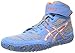 Asics Men's Aggressor 2 Wrestling Shoe,Dusty Blue/Silver/Red Orange,9.5 M US