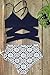 CUPSHE Women's Bikini Swimsuit Front Cross Lace Up Two Piece Bathing Suit