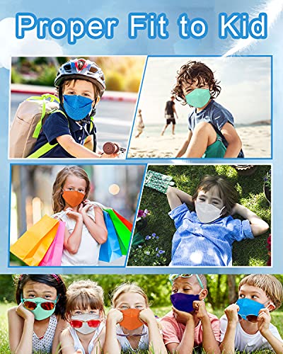 Kids KF94 Masks for Children, Individual Wrapped Colored Mask Kid Sized, Small Soft Mask for Boys Girls, Comfortable Fit for Easy Breath Talk, Adjustable Nose Wire Mask 20 Packs
