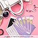 Terresa 7 Pieces Makeup Brushes Including Synthetic Blush Brush Foundation Brush and Contour Brush In A Cosmetic Makeup Brush Set for Beauty Face Powder Application with a Travel Bag - Purple