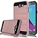 Galaxy J3 Emerge Case, Galaxy J3 Eclipse Case,J3 Prime Kmall [Shockproof] [Impact Protection] Hybrid Dual Layer Armor Defender Protective Case Cover for Samsung Galaxy Amp Prime 2 Rose Gold