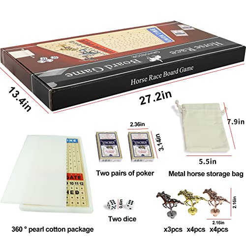 Grhonior Finish LINE Horse Racing Board Game Race Board Game is