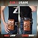 Guzilan Leather Vertical Phone Waist Bag,Cell Phone Pouch Holster Case Wallet Pouch Men Carrying Men Purse for iPhone 11 Pro Max 11 Pro 11 Xs Max XS 8 7 Plus Galaxy Note 9 8 5 S9/S8 Plus