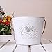 Watering Honey French Country Rustic White Shabby Chic Mini Metal Wall Hanging Planters