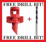 55 Count 360 Degree Irrigation Fan Sprayer Plant Cloning Equipment Replacement + Free Drill BIT!