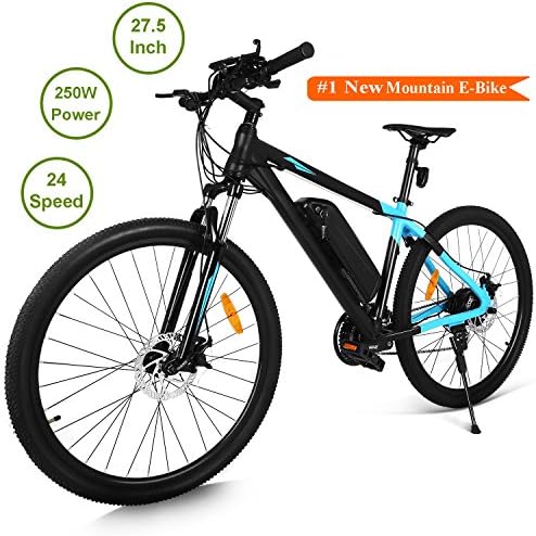 Simlive Electric Mountain Bike 27.5 inch 24 Speed 250W Aluminum Alloy Frame Adult E-Bike LED Display Cycling Bicycle