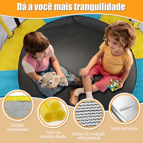 Cama Elástica 1,4m Pula Pula Trampolim Resistente