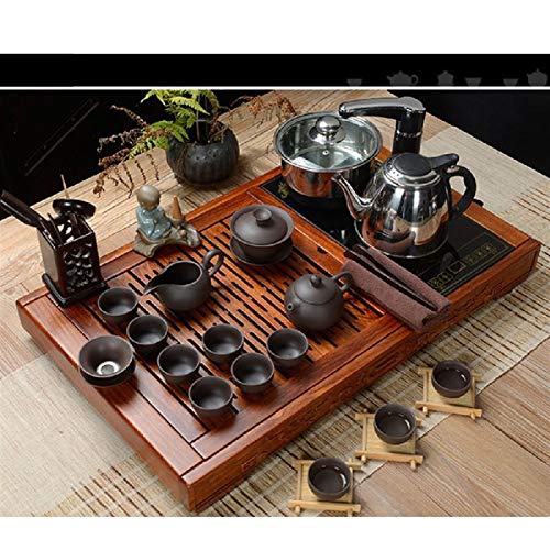 Vassoio Da Tè cinese Kung Fu e Servizio Da Tè Tavolo da tè gongfu di gongfu di gongfu di buon godimento di godimento del…