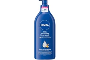 NIVEA Nourishing 72-Hr Hydrating Body Lotion for Very Dry Skin, Body Milk with Hyaluronic Acid and Almond Oil, Non-Greasy and