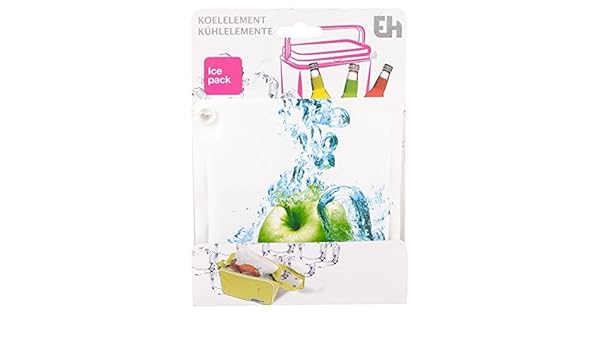2 pequeño viaje Congelador Ice Cool Packs - MANZANA: Amazon.es ...