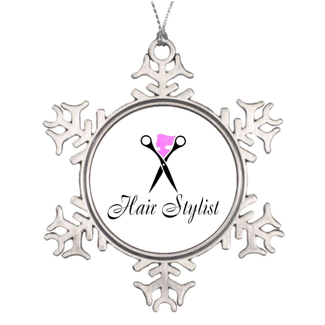 Cheyan Hair Stylist Pink Scissors Hair Funny Holiday Crafts