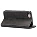 FLY HAWK iPhone 7 Leather Wallet Phone Case iPhone Case with Card Holder Kickstand Protective Flip Cover Black Cover