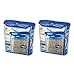 (Pack of 2) Lock & Lock Cereal Dispenser Food Storage Container 131.87-oz / 16.48-cup