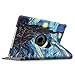 Fintie Case for iPad Air 2-360 Degree Rotating Stand Smart Protective Case Cover with Auto Sleep/Wake Feature for iPad Air 2, Starry Night