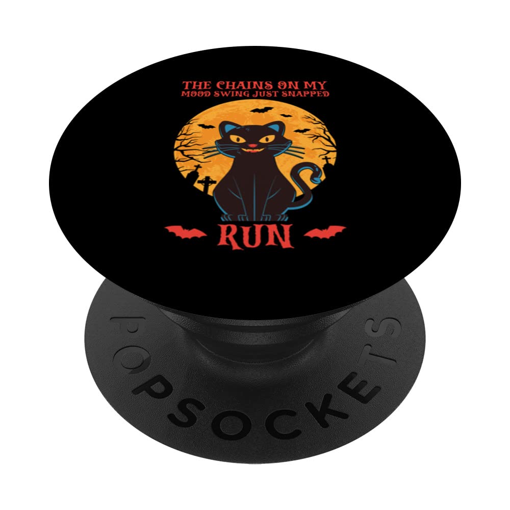 The chains on my mood swing just snapped - crazy cat quote PopSockets Swappable PopGrip
