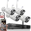 {Dual Antennas for Wi-Fi Enhanced} AI Human Detected 2K 3.0MP Wireless Security Camera System, Surveillance NVR Kits…