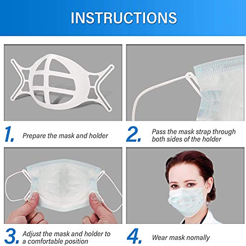 Face Mask Bracket Large for Men,3D Mask Bracket Internal Support Frame