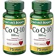 Nature's Bounty CoQ10, Supports Heart Health, Dietary Supplement, 100mg, 75 Softgels (Pack of 2)