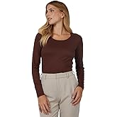 32 Degrees Heat Women’s Lightweight Baselayer Scoop Top – Thermal Long Sleeve Shirt for Cold Weather