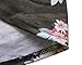 HOTAPEI Women Casual Floral Print 3 4 Sleeve Crew Neck Shirts Blouse Tops Rose Medium
