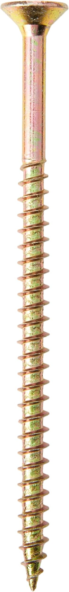 ForgeFix Multi-Purpose Single Thread Screws 6.0x100mm Zinc Yellow 100