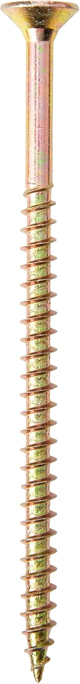 ForgeFix Multi-Purpose Single Thread Screws 6.0x100mm Zinc Yellow 100