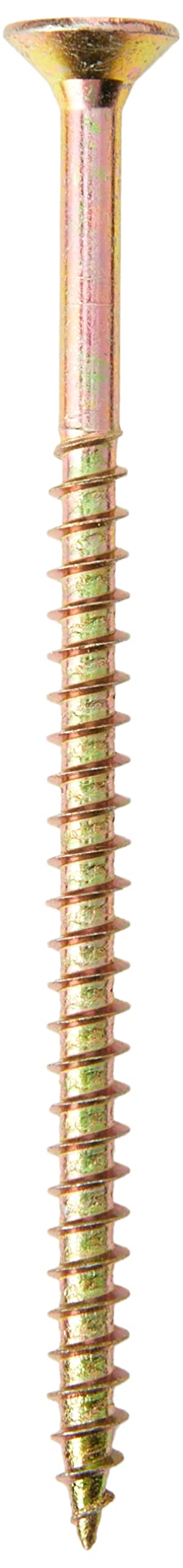 ForgeFix Multi-Purpose Single Thread Screws | 6.0 x 100mm | Zinc Yellow Passivated | Box 100, packaging may vary โ image 1