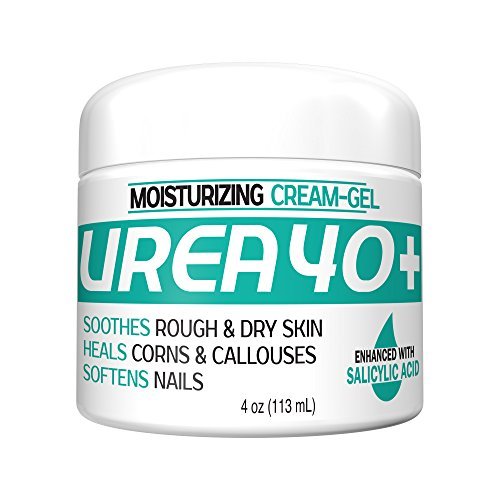 Urea 40% Plus 2% Salicylic Acid Cream Dermatologist Recommended Exfoliating Skin Moisturizer & Foot Cream (4oz)