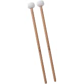2Pcs Timpani Mallets Soft Felt Head Drum Sticks with Wooden Handle Percussion Mallets for Snare Drum Bass Drum Gong Cymbal