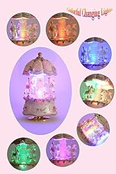 ACCOCO Carousel Music Box Luxury Color Change LED