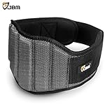 JBM Weight Lifting Belt 3 Size - Gym, Fitness, Crossfit, Bodybuilding Workout Belt Olympic Lifting Wraps Weighted Dip Belt (Black, M: 30