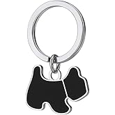 DONWOIE Dog Keychain – Cute Keychains for Bag Charms, key chains Gift for Dog Lovers, Pet Owners