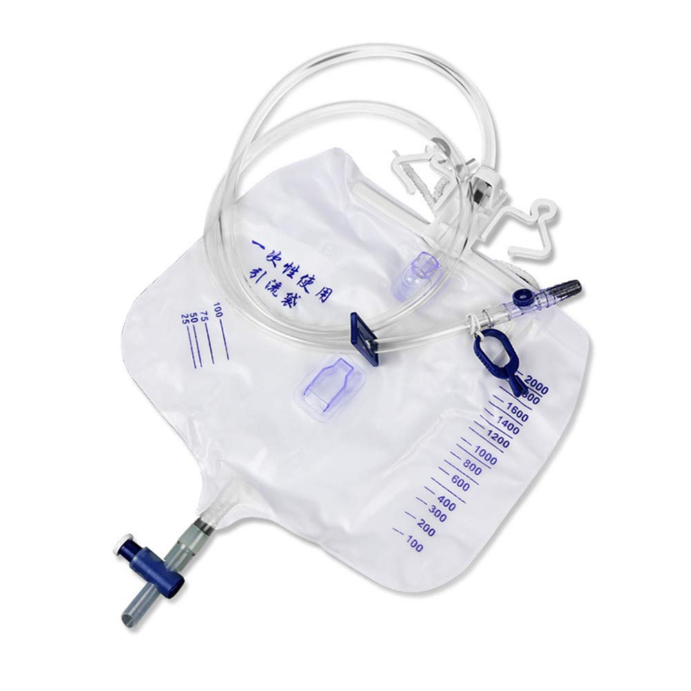 Urinary Drainage Bag with AntiReflux Device 2, 000 mL