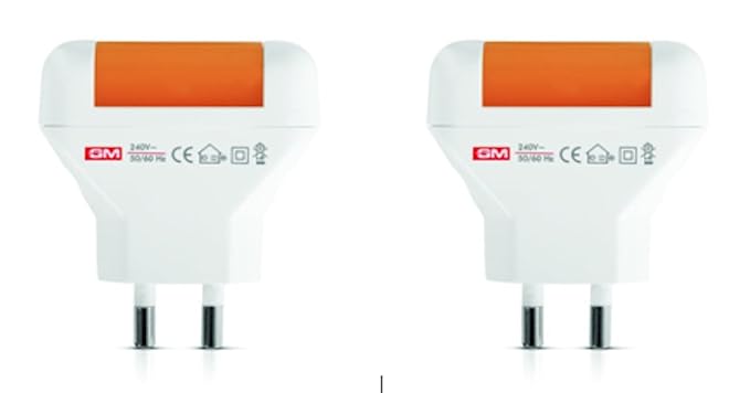 GM 3036 0.5-Watt Focus LED Night Lamp (Orange) - Pack of 2