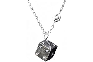 Mvaeizluex Anime Necklace for Cosplay Accessory, Dice pendant fot Fan Collectible Costume Jewelry