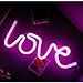 Led Neon Cactus Sign Love Sign Art Decorative Lights Wall Decor Home Party Decoration Kids Room Living Room LED Decorative Neon Lights (Pink Love Neon Sign)