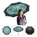 Elover 32in X 8 Panels Double Layer Inverted Umbrella, B - Peacock