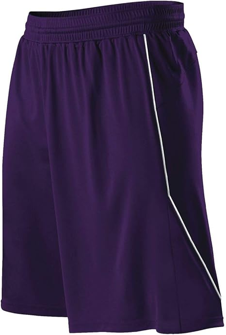 Alleson Athletic B34785505 Womens Basketball Shorts44; Black & White - Large at Amazon Womenâs 