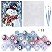 Blovec DIY Paint by Numbers for Adults Acrylic Oil Painting by Numbers Kits Art Crafts for Home Wall Decoration 16x20 Inch (Snowman with Hat)