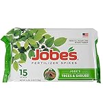 Jobe's Tree Fertilizer Spikes, 16-4-4 Time Release Fertilizer for All Shrubs & Trees, 15 Spikes per Package