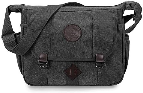 Messenger Bag, LOSMILE Vintage Shoulder Bag Canvas Crossbody School Bag for Men