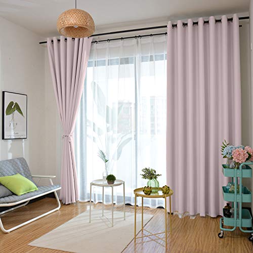 Prim Window Treatments Curtain 108 Inch Long Extra Length Blackout