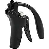 KEISSCO Compact Wine opener Vertical Lever Corkscrew Wine Bottle Opener with Foil Cutter & Extra Screw