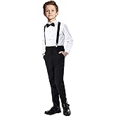 Boys Formal Suspenders Suits Set