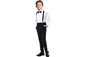 SAILIINY Boys Formal Suspenders Suits Set