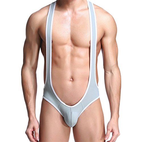 Mens Jockstrap Leotard Underwear Jumpsuits Wrestling Singlet Bodysuit