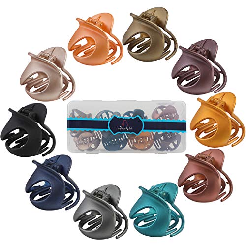 Hair Claw Clips,Fascigirl 10PCS Jaw Clips Vintage Non Slip Simple Irregular Hair Clamps Fashion Claw Clips Hair Accessories For Women Girls